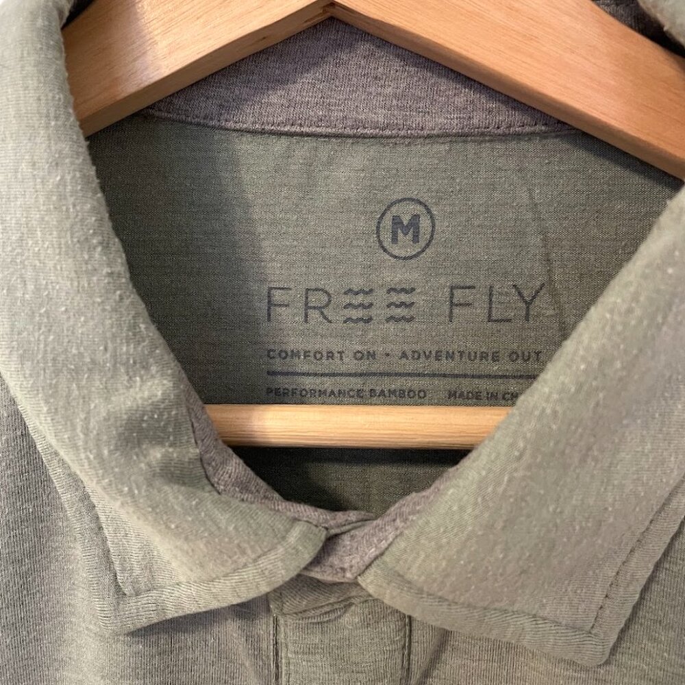 Mens Free Fly bamboo polo shirt